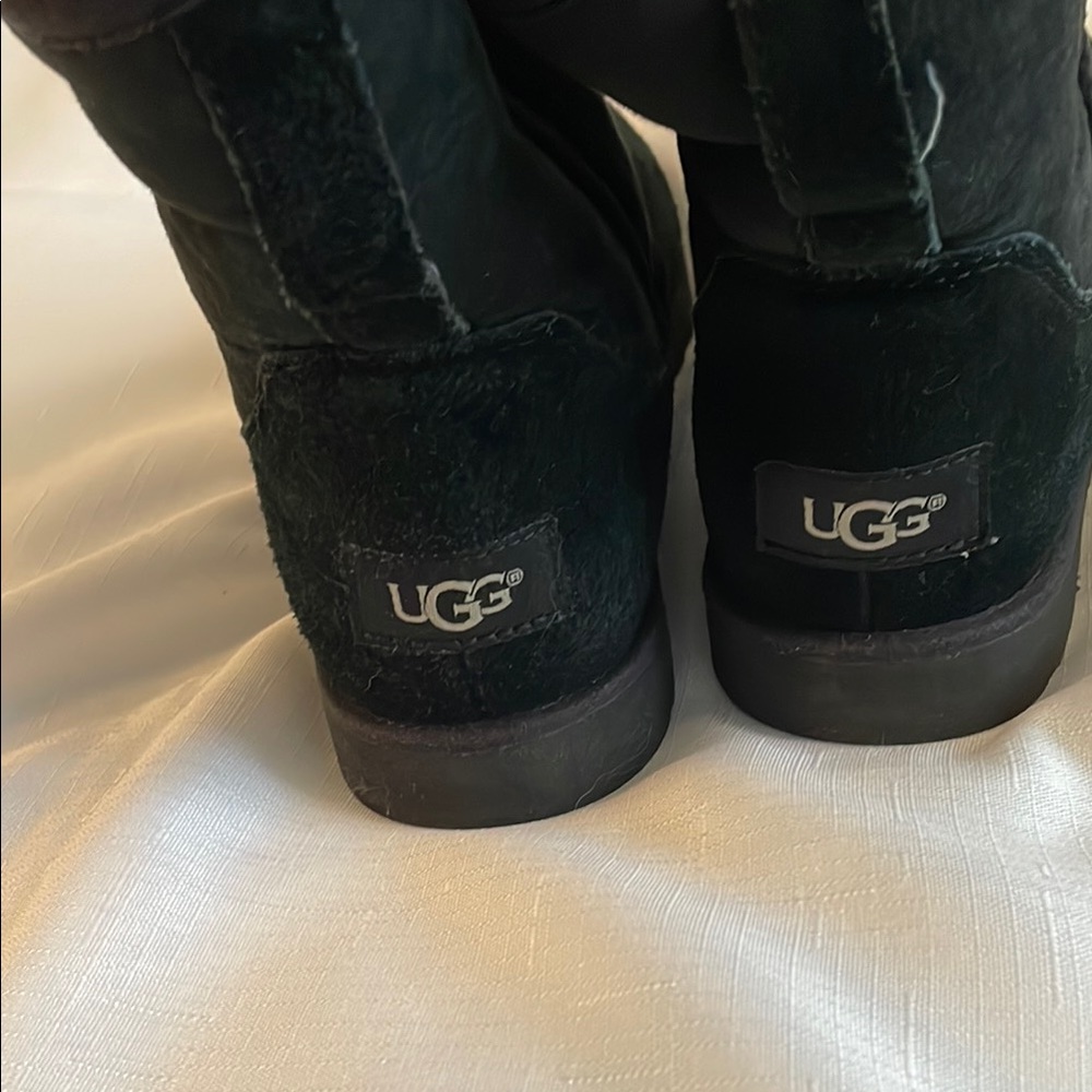 UGG Dark Suede Ankle Boots
